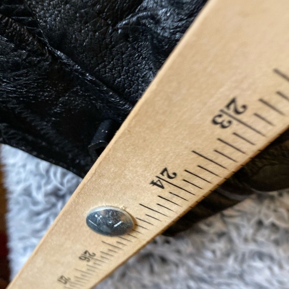 Vintage 80s Men’s Patchwork Genuine Leather  Jacket With Patches Size XL - Picture 11 of 13